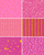 Mixed Dark Pink Fat Quarter Bundle - 6 Fabrics