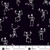 Skeleton Black from the Ghostly Garden Halloween quilting fabric collection designed by KP Creates for Andover Fabrics. 100% cotton quilting fabric, ideal for quilting, patchwork and dressmaking A-10196-K