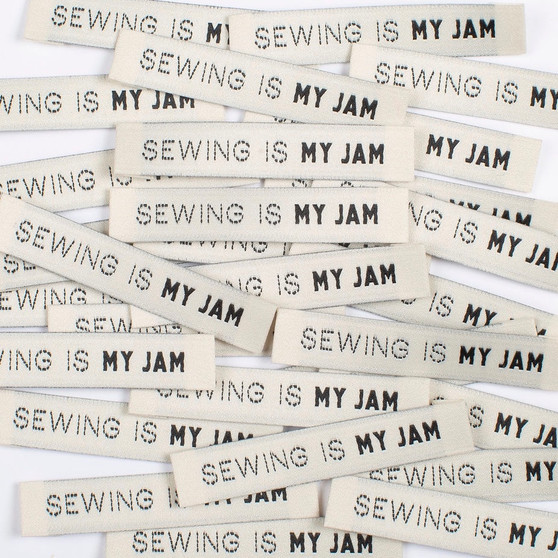 "Sewing Is My Jam" Sew-In Clothes Label (Pack of 8) By Kylie and The Machine