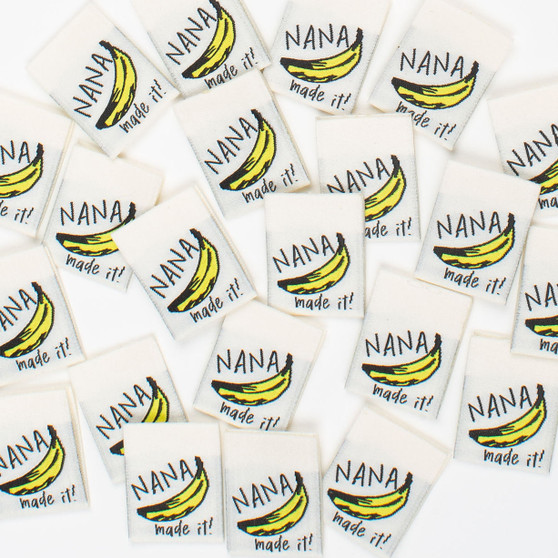 "Nana Made It" Sew-In Clothes Label (Pack of 8) By Kylie and The Machine