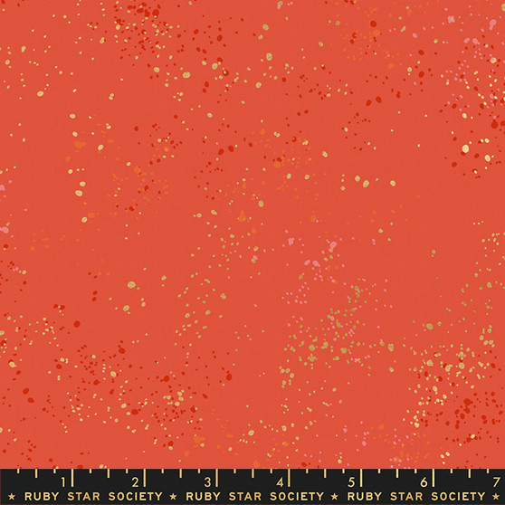 Metallic Festive from the Speckled collection by Ruby Star Society. 100% Lightweight Cotton