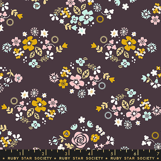 Blossom Festival Caviar from the Koi Pond collection by Ruby Star Society. 100% Lightweight Cotton