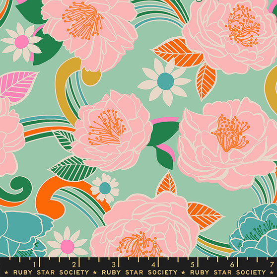 RS0058 13 Efflorescent Moss from the Curio quilting fabric collection by Ruby Star Society. 100% cotton quilting fabric, ideal for quilting, patchwork and dressmaking