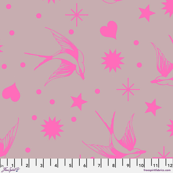 PWTP157.COSMIC Neon Fairy Flakes Cosmic from the Neon True Colours quilting fabric collection by FreeSpirit Fabrics. 100% cotton quilting fabric, ideal for quilting, patchwork and dressmaking