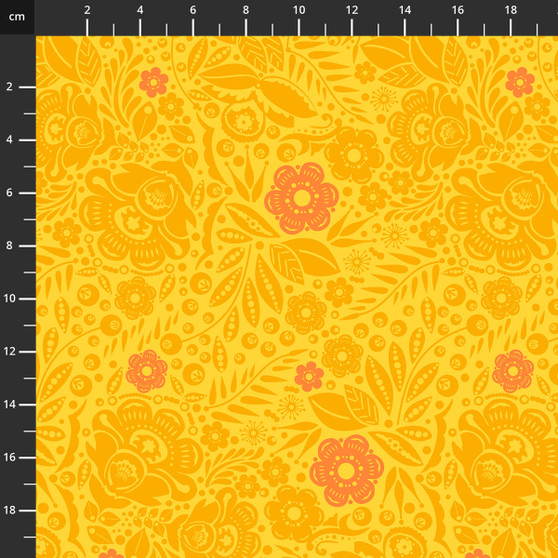 Lace Mango from the Love Always, AM quilting fabric collection designed by Anna Maria Horner for FreeSpirit Fabrics. 100% cotton quilting fabric, ideal for quilting, patchwork and dressmaking PWAH132.MANGO
