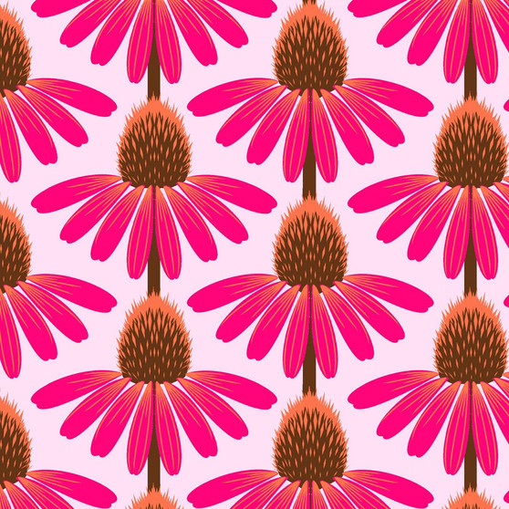 Echinacea Maraschino from the Love Always, AM quilting fabric collection designed by Anna Maria Horner for FreeSpirit Fabrics. 100% cotton quilting fabric, ideal for quilting, patchwork and dressmaking PWAH075.MARASCHINO