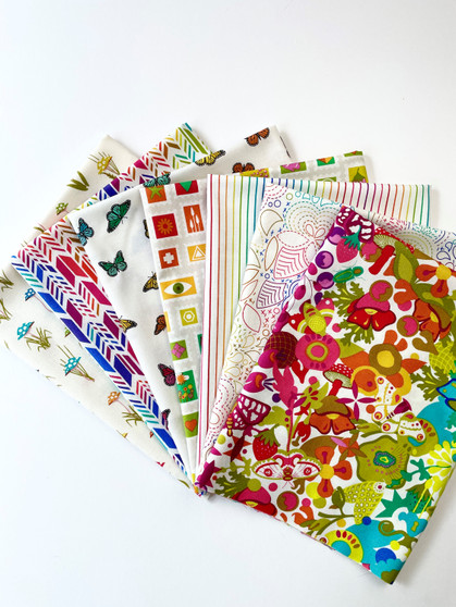 Color Wheel Day Fat Quarter Bundle by Andover Fabrics. 100% cotton quilting fabric, ideal for quilting, patchwork and dressmaking