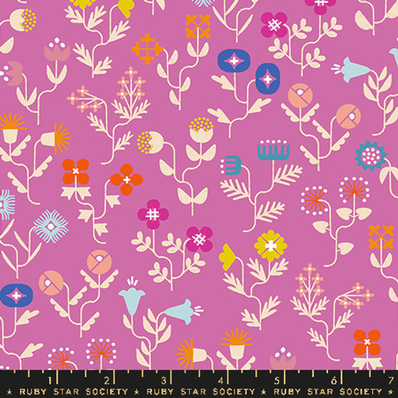 Forget Me Not Heliotrope from the Salutations quilting fabric collection designed by Rashida Coleman-Hale for Ruby Star Society. 100% cotton quilting fabric, ideal for quilting, patchwork and dressmaking RS1092-13 Forget Me Not Heliotrope from the Salutations quilting fabric collection designed by Rashida Coleman-Hale for Ruby Star Society. 100% cotton quilting fabric, ideal for quilting, patchwork and dressmaking RS1092-13