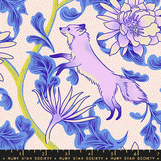 Fox Bloom Natural from the Glow Garden quilting fabric collection designed by Sarah Watts for Ruby Star Society. 100% cotton quilting fabric, ideal for quilting, patchwork and dressmaking RS2112-11