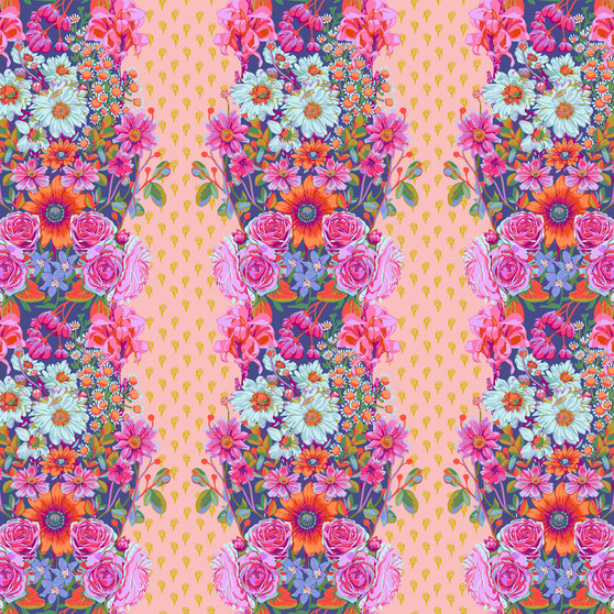 Beata's Garden Candlelight from the Perennial Borders quilting fabric collection designed by Anna Maria Textiles for Northcott. 100% cotton quilting fabric, ideal for quilting, patchwork and dressmaking AMT137-20C