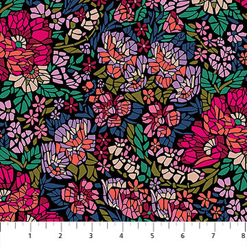 Mosaic Painted from the Rhapsody quilting fabric collection designed by Anna Maria Textiles for Northcott. 100% cotton quilting fabric, ideal for quilting, patchwork and dressmaking AMT169-28L