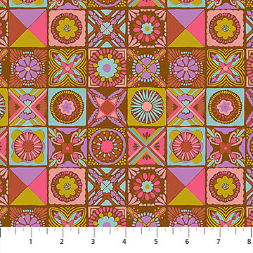 Cottage Kitchen Rust from the Rhapsody quilting fabric collection designed by Anna Maria Textiles for Northcott. 100% cotton quilting fabric, ideal for quilting, patchwork and dressmaking AMT168-37C