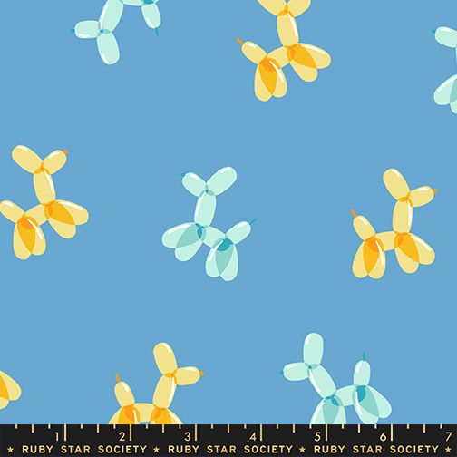 Balloon Doggie Ripple from the Float quilting fabric collection designed by Rashida Coleman-Hale for Ruby Star Society. 100% cotton quilting fabric, ideal for quilting, patchwork and dressmaking RS1147-15