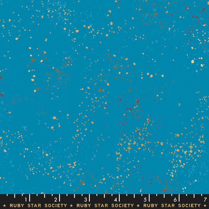 Speckled Bright Blue from the Speckled quilting fabric collection by Ruby Star Society. 100% cotton quilting fabric, ideal for quilting, patchwork and dressmaking RS5027-50M