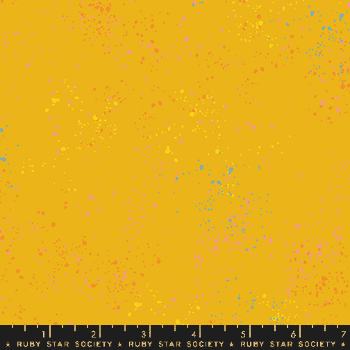 Speckled Goldenrod from the Speckled quilting fabric collection by Ruby Star Society. 100% cotton quilting fabric, ideal for quilting, patchwork and dressmaking RS5027-112