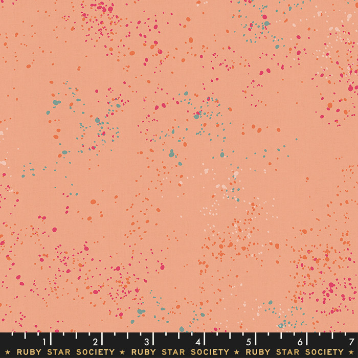 Speckled Peach from the Speckled quilting fabric collection by Ruby Star Society. 100% cotton quilting fabric, ideal for quilting, patchwork and dressmaking RS5027-32
