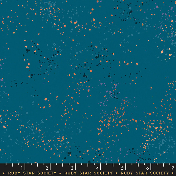 Speckled Teal from the Speckled quilting fabric collection by Ruby Star Society. 100% cotton quilting fabric, ideal for quilting, patchwork and dressmaking RS5027-53M