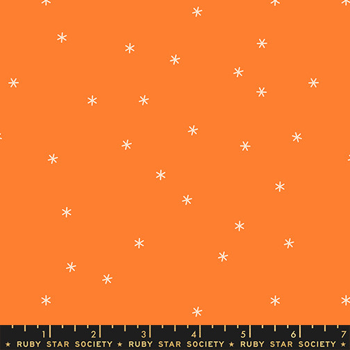 Spark Orange from the Sidekicks fabric collection, designed by Melody Miller for Ruby Star Society. OEKO-TEX certified 100% quilting cotton, ideal for quilting, patchwork, dressmaking and crafts: RS5221-20