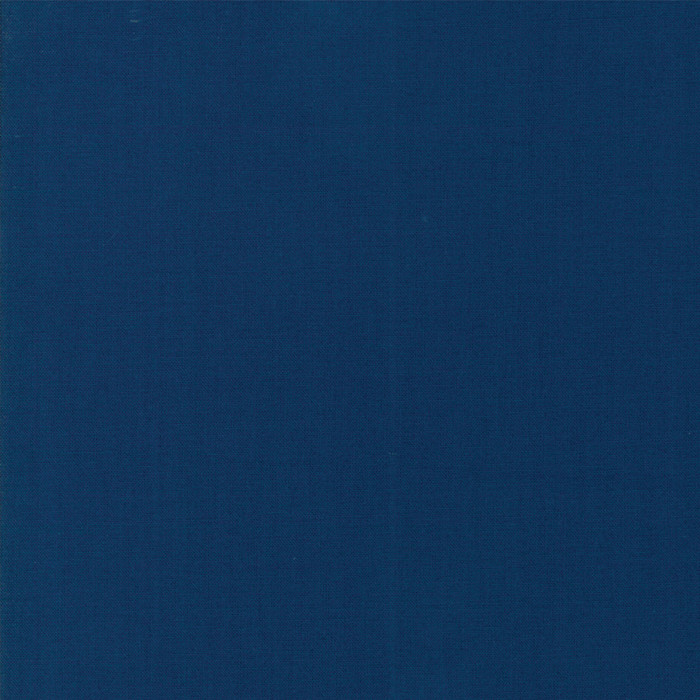 Prussian Blue from the Bella Solids collection by Moda Fabrics. 100% Medium Weight Quilting Cotton.