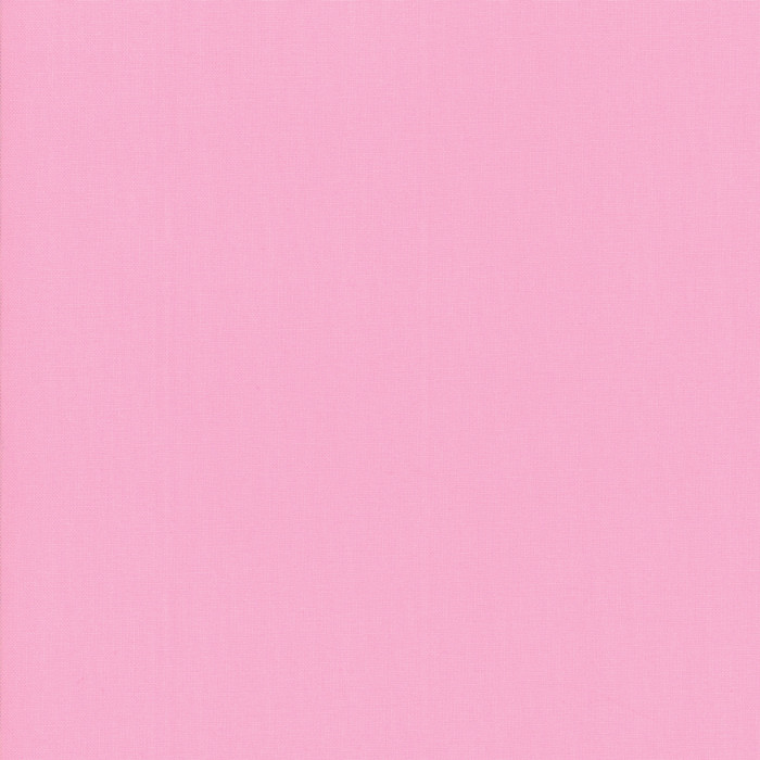 Amelia Pink from the Bella Solids collection by Moda Fabrics. 100% Medium Weight Quilting Cotton.