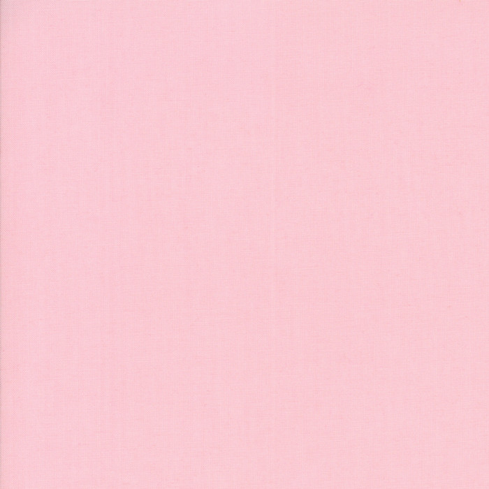 Sisters Pink from the Bella Solids collection by Moda Fabrics. 100% Medium Weight Quilting Cotton.