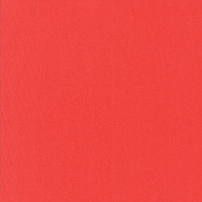 Geranium from the Bella Solids collection by Moda Fabrics. 100% Medium Weight Quilting Cotton.