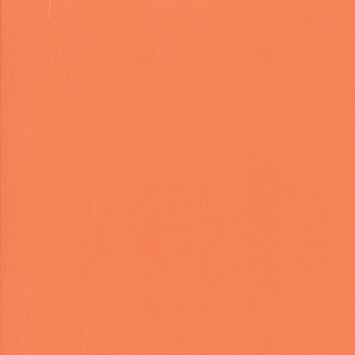 Melon from the Bella Solids collection by Moda Fabrics. 100% Medium Weight Quilting Cotton.