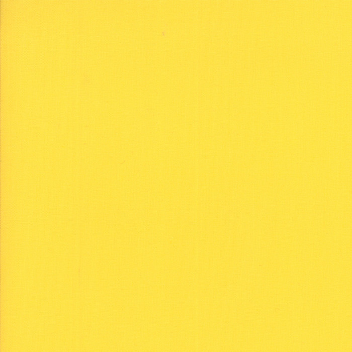 Yellow from the Bella Solids collection by Moda Fabrics. 100% Medium Weight Quilting Cotton.