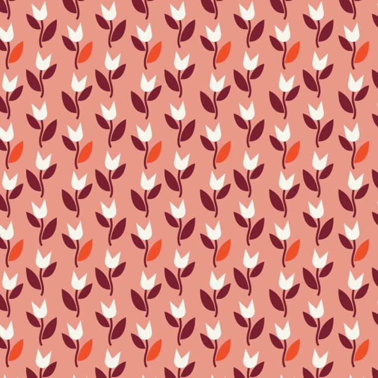 Flowers Blush from the Hello Velo collection by Dashwood Studio. 100% Cotton Fabric