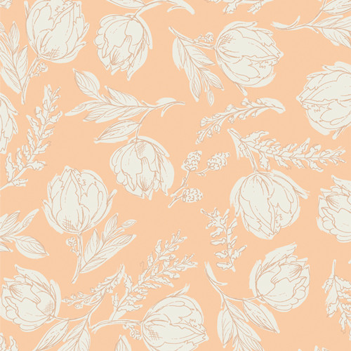Unruly Terrace Nectarine from the Nectarine Fusion collection by Art Gallery Fabrics. 100% OEKO-TEX Certified Standard Cotton Fabric