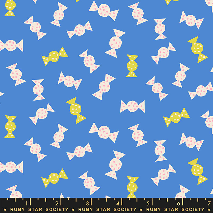 Candy Royal Blue from the Sugar Cone quilting fabric collection by Ruby Star Society. 100% cotton quilting fabric, ideal for quilting, patchwork and dressmaking RS3065-14