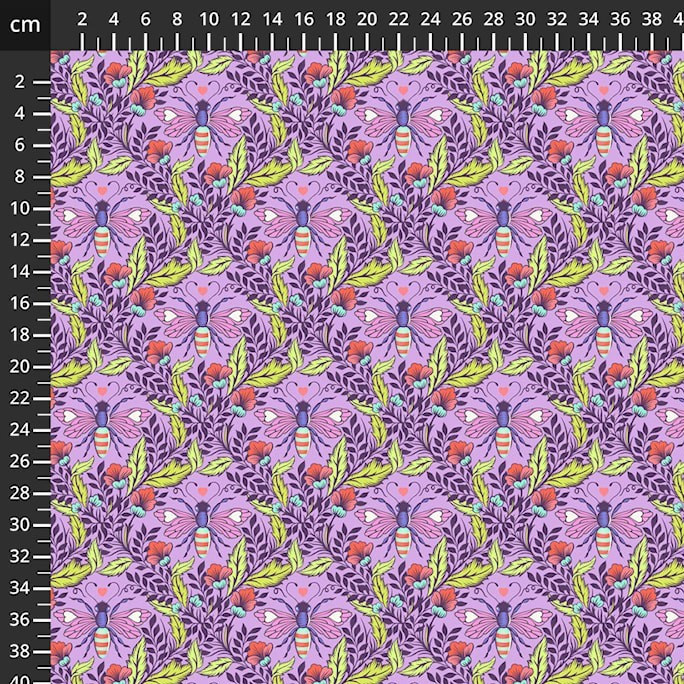 Shake Your Honey Maker Blossom from the Full Moon Forest II quilting fabric collection designed by Tula Pink for FreeSpirit Fabrics. 100% cotton quilting fabric, ideal for quilting, patchwork and dressmaking PWTP248.BLOSSOM