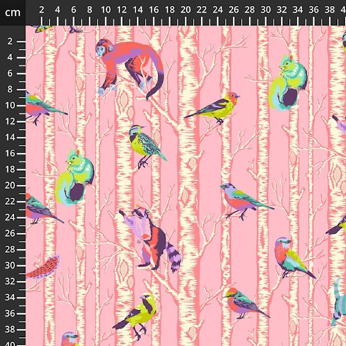 Family Tree Honey from the Full Moon Forest II quilting fabric collection designed by Tula Pink for FreeSpirit Fabrics. 100% cotton quilting fabric, ideal for quilting, patchwork and dressmaking PWTP245.HONEY