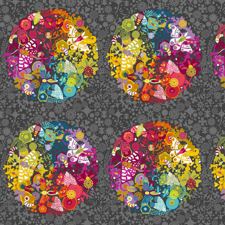 Art Theory Night from the Color Wheel quilting fabric collection by Andover Fabrics. 100% cotton quilting fabric, ideal for quilting, patchwork and dressmaking- A 1442- K