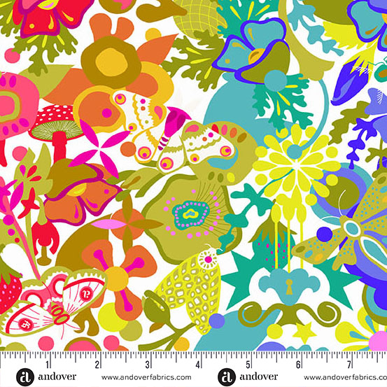 Whole Cloth Day from the Color Wheel quilting fabric collection by Andover Fabrics. 100% cotton quilting fabric, ideal for quilting, patchwork and dressmaking- A 1441- L