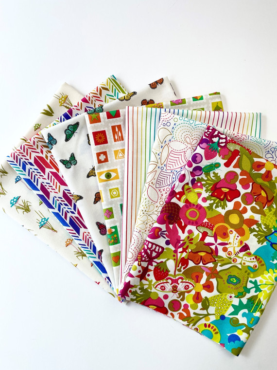 Color Wheel Day Fat Quarter Bundle by Andover Fabrics. 100% cotton quilting fabric, ideal for quilting, patchwork and dressmaking