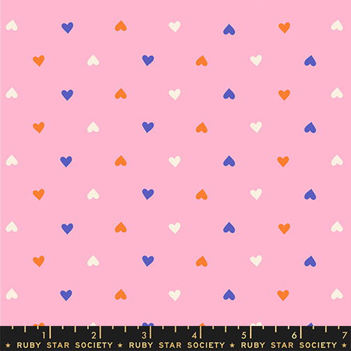 Hearts Posy from the Best Day Ever quilting fabric collection designed by Melody Miller for Ruby Star Society. 100% cotton quilting fabric, ideal for quilting, patchwork and dressmaking RS0091-19