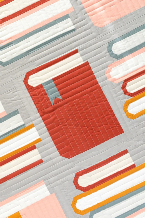 Book Nook Quilt Pattern | Pen + Paper Patterns | 100% Cotton Patchwork ...