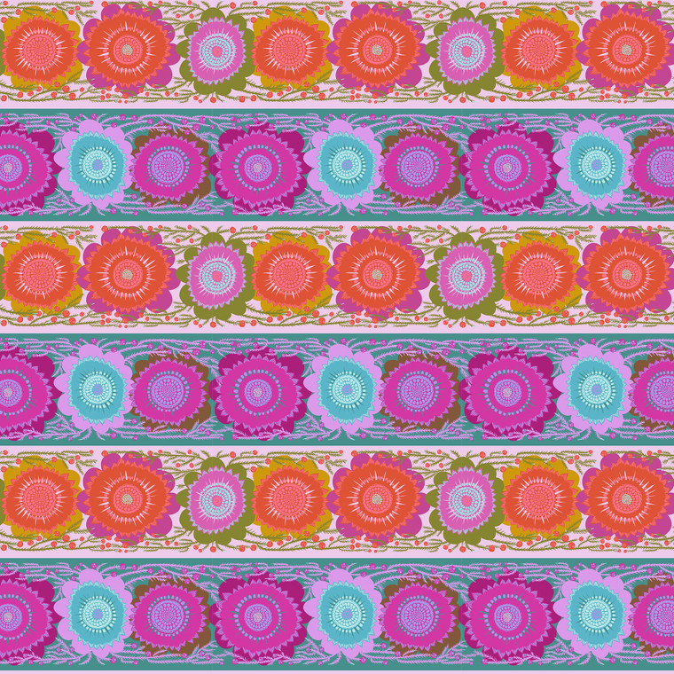 Line Dance Bouquet from the Perennial Borders quilting fabric collection designed by Anna Maria Textiles for Northcott. 100% cotton quilting fabric, ideal for quilting, patchwork and dressmaking AMT135-82V
