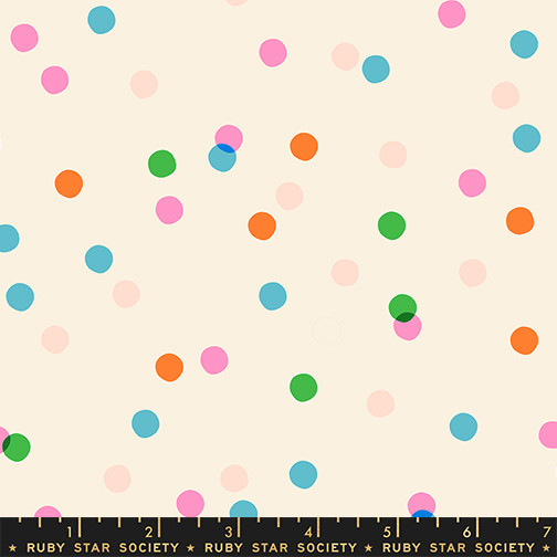 Spritz Natural from the Sparkle Mart quilting fabric collection designed by Melody Miller for Ruby Star Society. 100% cotton quilting fabric, ideal for quilting, patchwork and dressmaking RS0123-12