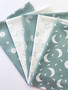 The Sky Above Sage Fat Quarter Bundle. 100% cotton quilting fabric, ideal for quilting, patchwork and dressmaking