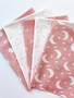 The Sky Above Blush Fat Quarter Bundle. 100% cotton quilting fabric, ideal for quilting, patchwork and dressmaking