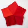 Red Bella Solids Fat Quarter Bundle - 5 Fabrics - 100% Premium Quilting and Patchwork Cotton Fabric