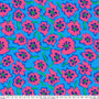 PWBM088.BLUE Camo Flower Blue from the Kaffe Fassett Collective quilting fabric collection designed by Brandon Mably for FreeSpirit Fabrics. 100% cotton quilting fabric, ideal for quilting, patchwork and dressmaking