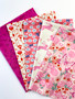 Pink Backyard fat quarter bundle by Ruby Star Society. 100% cotton quilting fabric, ideal for quilting, patchwork and dressmaking