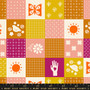 Songbird Patchwork Melon from the Sugar Maple quilting fabric collection by Ruby Star Society. 100% cotton quilting fabric, ideal for quilting, patchwork and dressmaking RS4089-14