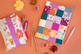 Notebook Covers made using fabric from the Crafting Magic fabric collection designed by Maureen Cracknell for Art Gallery Fabrics. 100% OEKO-TEX Certified Standard Quilting and Patchwork Cotton Fabric
