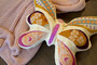 Butterfly Cushion made using fabric from the Crafting Magic fabric collection designed by Maureen Cracknell for Art Gallery Fabrics. 100% OEKO-TEX Certified Standard Quilting and Patchwork Cotton Fabric