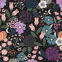 Night Garden from the Spellbound fabric collection designed by Sally Mountain for Dashwood Studio. 100% OEKO-TEX Certified Standard Quilting and Patchwork Cotton Fabric SPELL2450