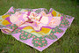 Quilt made using fabric from the Flower Bloom quilting fabric collection by Art Gallery Fabrics. 100% cotton quilting fabric, ideal for quilting, patchwork and dressmaking